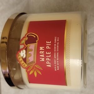 WARM APPLE PIE BATH AND BODY WORKS CANDLE 14.5 OZ 3 WICK